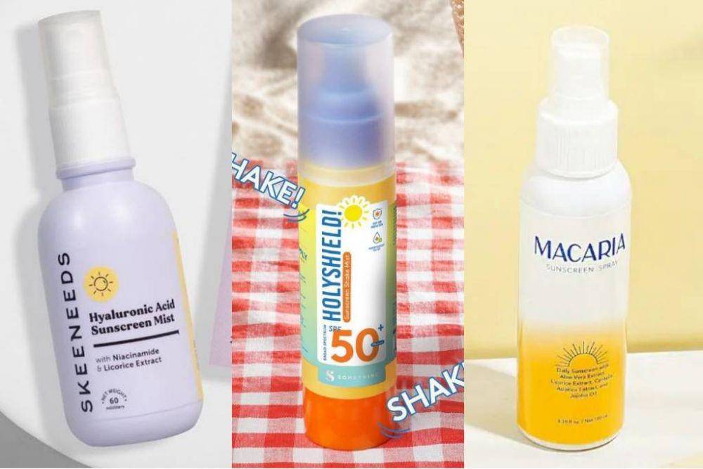 sunscreen spray (instagram.com/skeeneeds/| instagram.com/somethincofficial/ |instagram.com/macaria.ind)