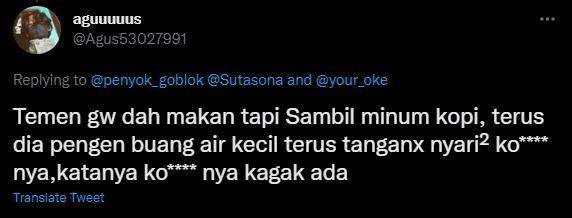 Efek kocak buah kecubung (twitter.com/Agus53027991)
