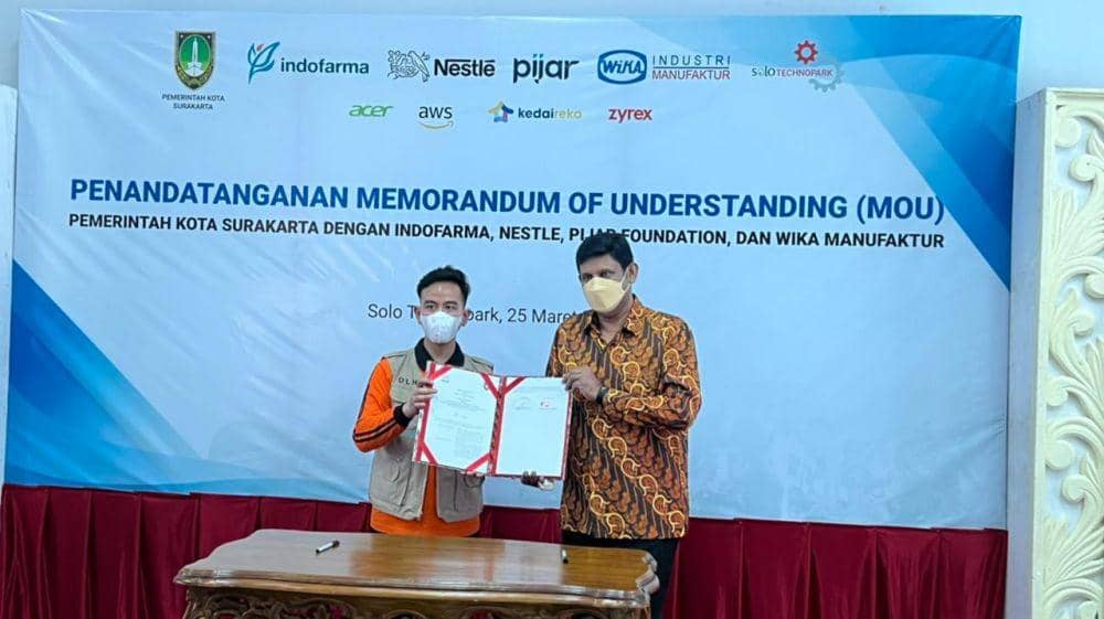 MoU Pemkot Solo dengan Nestle Indonesia (Dok. Nestle Indonesia)