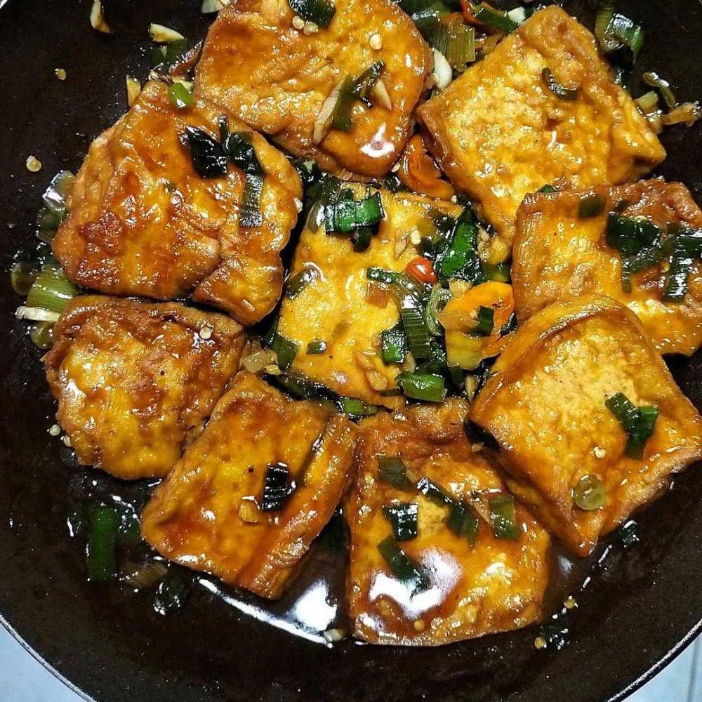 Tumis tahu saus tiram (instagram.com/ferlyfjnrr)