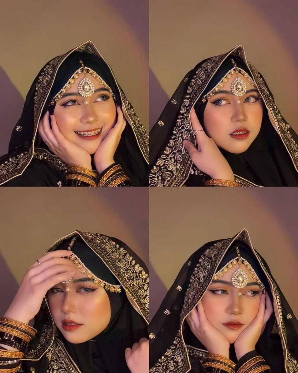 Cacil dengan outfit India (Instagram.com/ca._.cil)