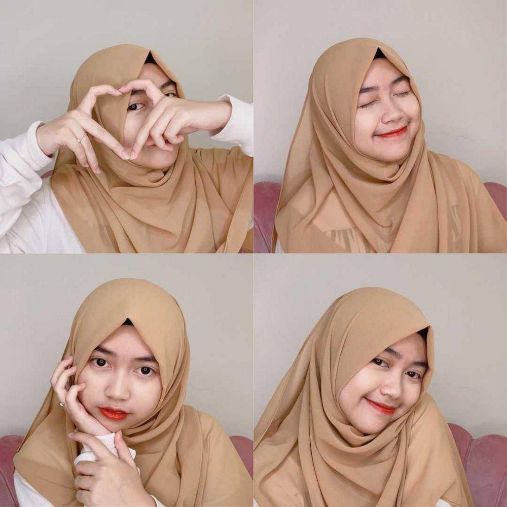Gaya hijab Cacil (Instagram.com/ca._.cil)