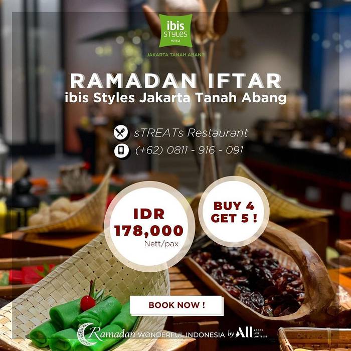 ilustrasi promo bukber all you can eat di ibis style tanah abang (instagram.com/ibisstylesjakartatanahabang)