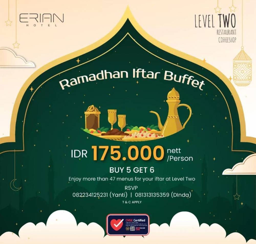 ilustrasi promo bukber all you can eat di erian hotel (instagram.com/erianhotel)