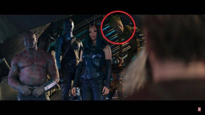 Groot (dilingkari) di teaser Thor: Love and Thunder. (Marvel Studio/Thor: Love and Thunder)