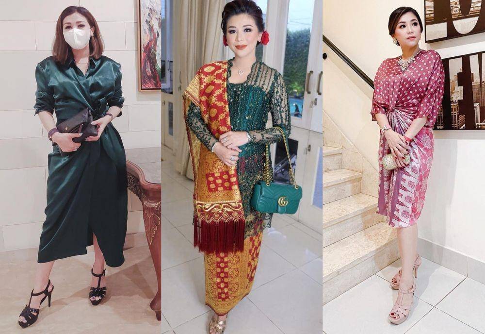 Gaya Kondangan Istri Choky Sitohang (instagram.com/mrssitohang)