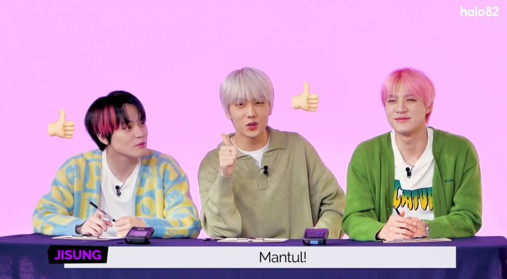 cuplikan NCT DREAM mengingat kata "Mantul" (youtube.com/halo82)