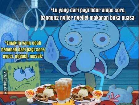 Meme Spongebob Ramadhan (Twitter/ 1cak)