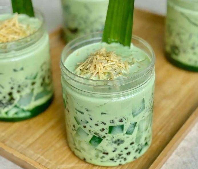 potret es buko pandan (instagram.com/resepkue.dessert)