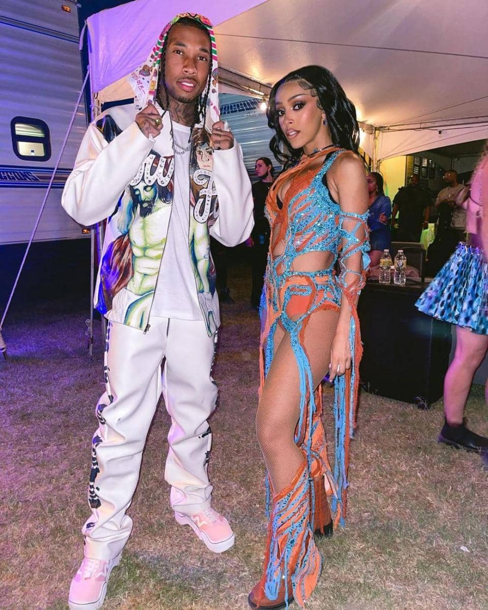 potret Tyga dan Doja Cat di Coachella 2022 (instagram.com/tyga)