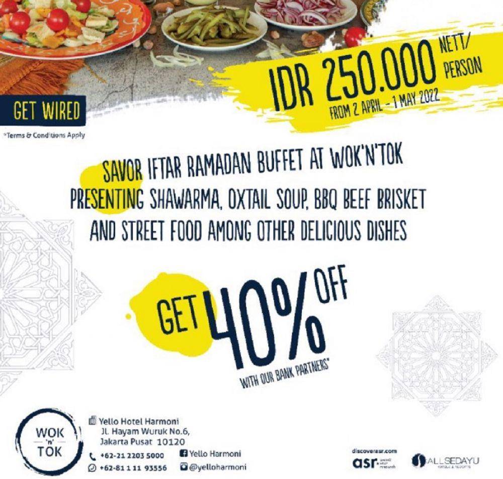 ilustrasi promo bukber all you can eat di yello hotel harmoni (instagram.com/yelloharmoni)