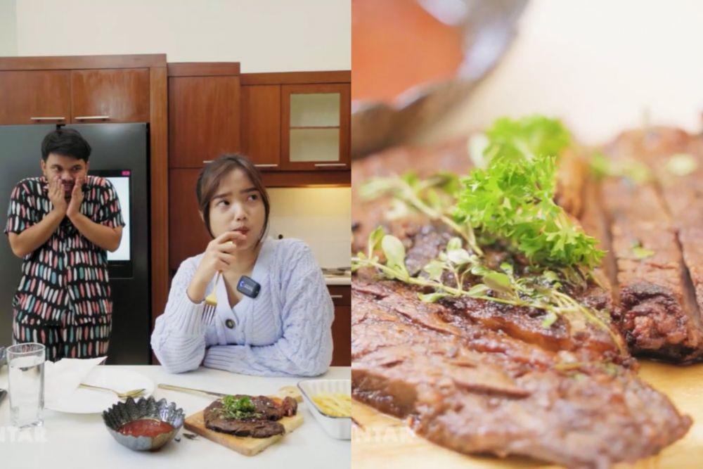10 Momen Thariq Halilintar Sibuk Masak buat Fuji, Semakin Pamer Ayank!
