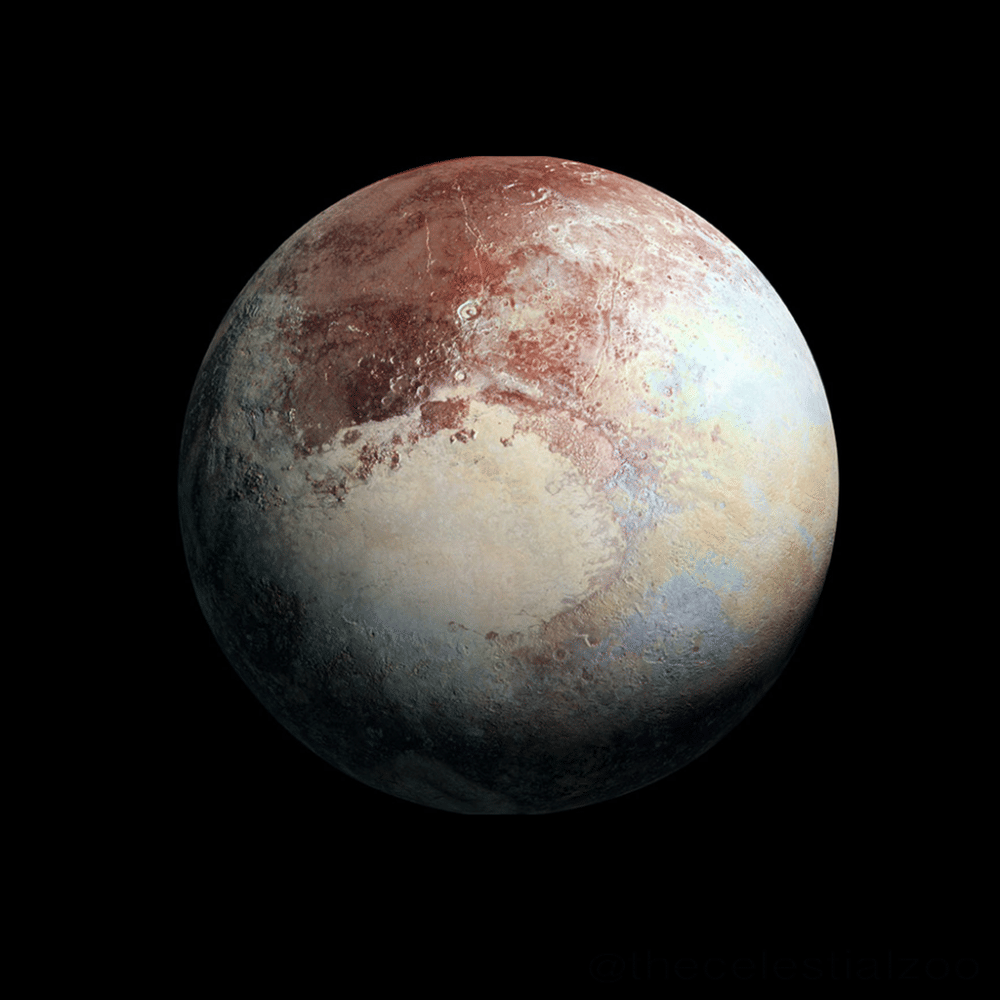 foto Pluto yang telah dimodifikasi secara digital (commons.wikimedia.org/Pablo Carlos Budassi)