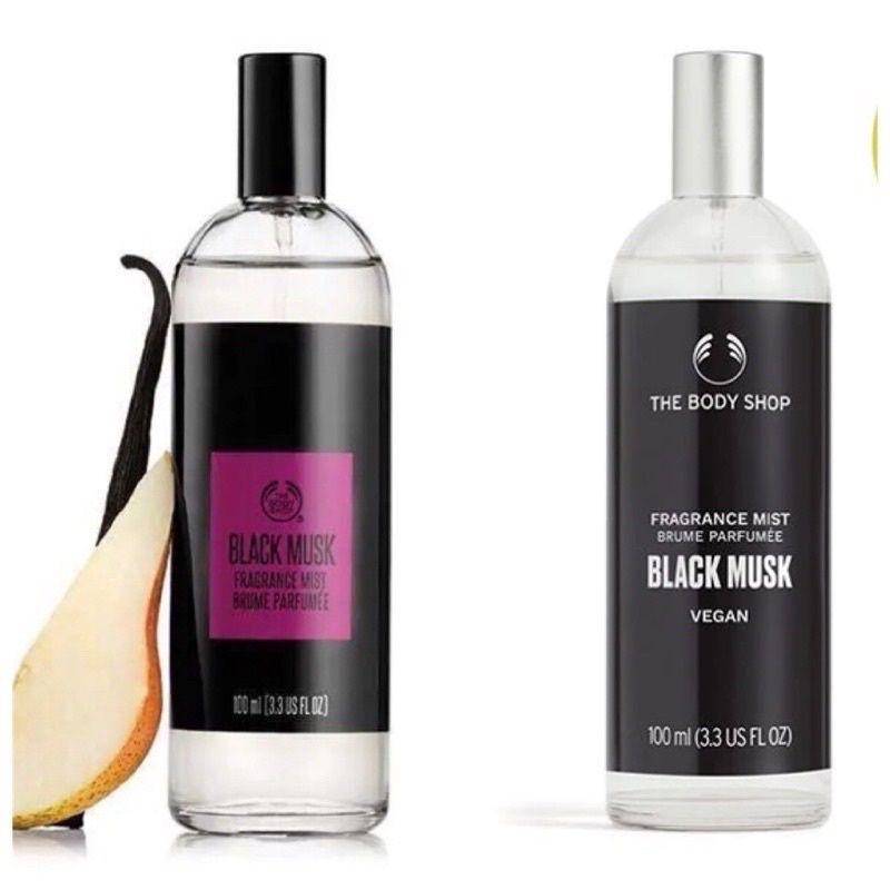 Produk body mist black musk dari the body shop (www.thebodyshop.co.id)