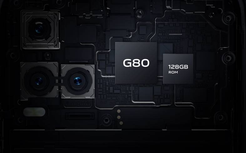 ilustrasi chipset MediaTek Helio G80 dan ROM 128GB (vivo.com)