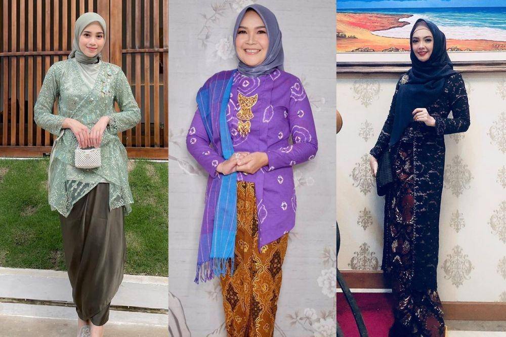 Kebaya Hijab (instagram.com/vinamaulana | instagram.com/mom_ayting92_ | instagram.com/ingridkansil)
