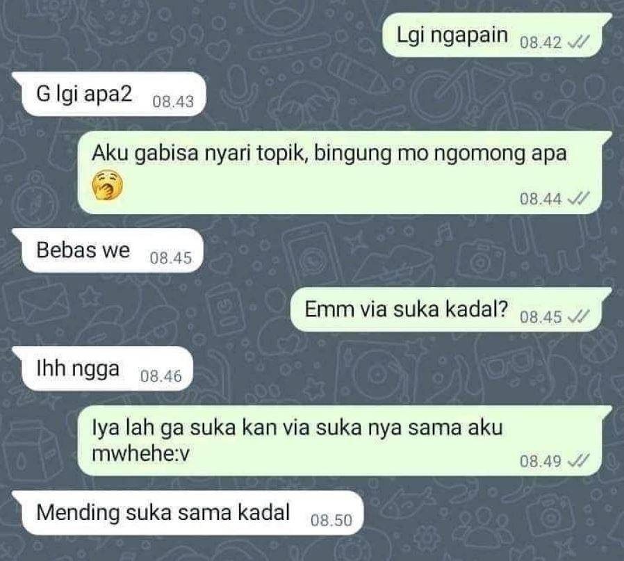 chat modus merayu (instagram.com/masabodohah)