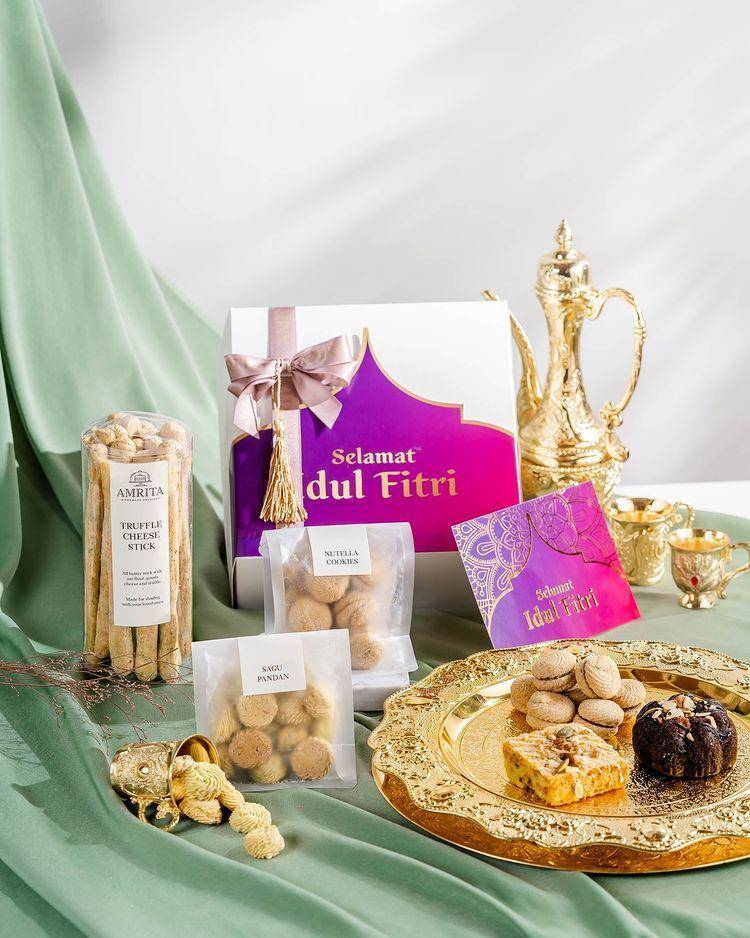 ilustrasi hampers lebaran (instagram.com/amritadelicacy)