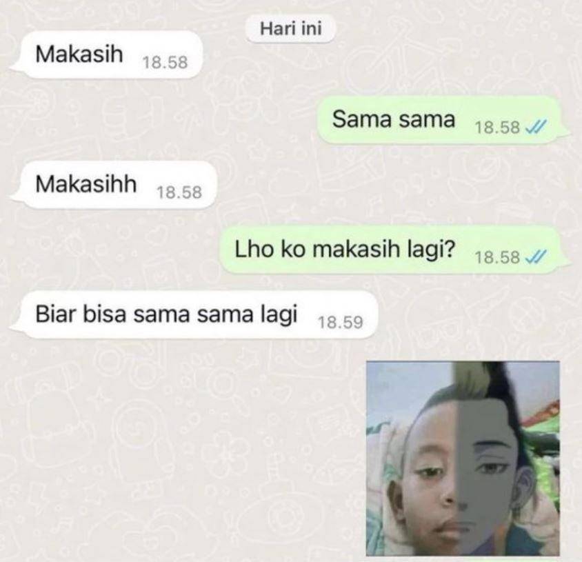 chat modus merayu (instagram.com/receh.id)