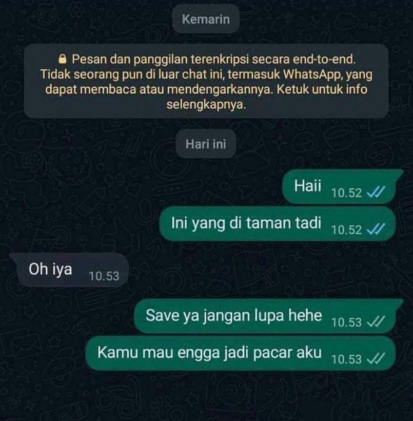 chat modus merayu (instagram.com/awreceh.id)