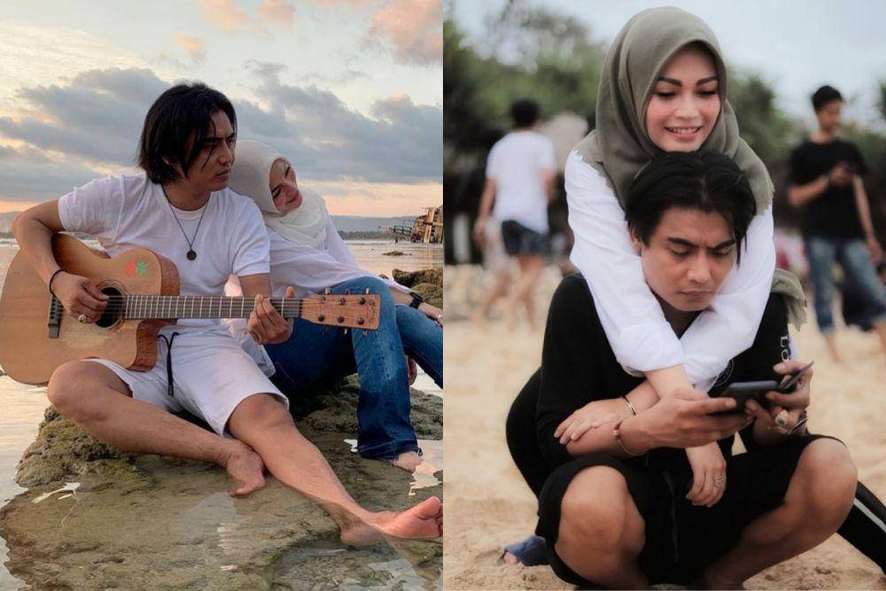 potret keluarga Charly di pantai (instagram.com/regina_irawan03)