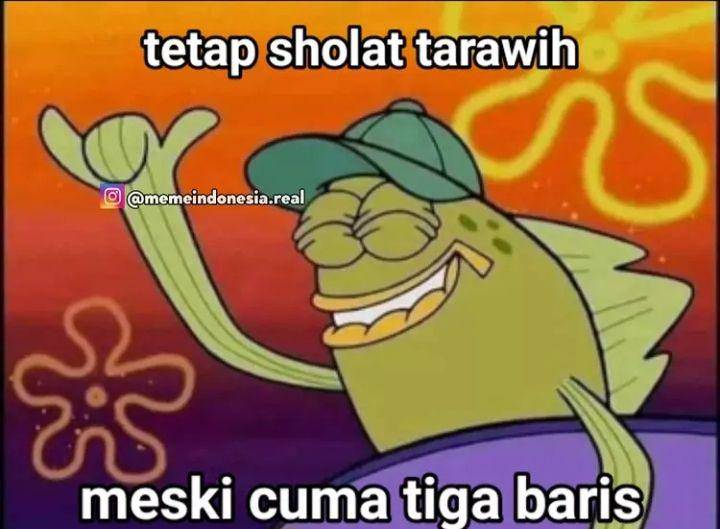 meme lucu salat tarawih (instagram.com/memeindonesiareal)