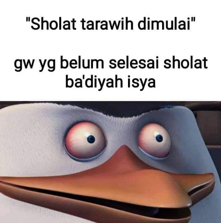 meme lucu salat tarawih (instagram.com/meme_culun)