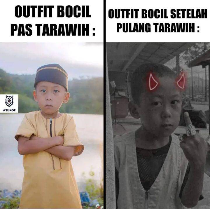 meme lucu salat tarawih (instagram.com/asukoe.id)