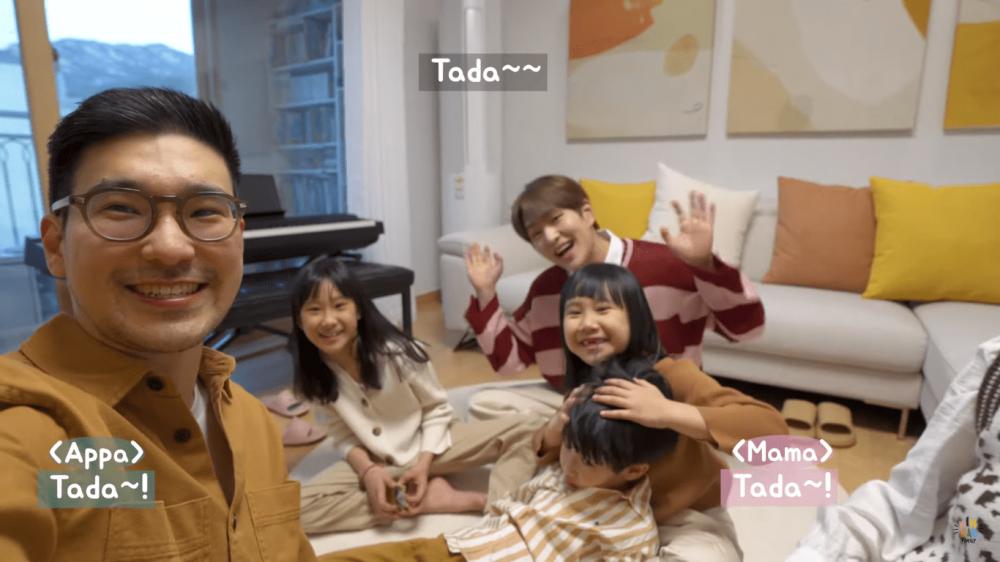 10 Potret Onew Main ke Rumah Kimbab Family, Seru Banget sama Anak-anak