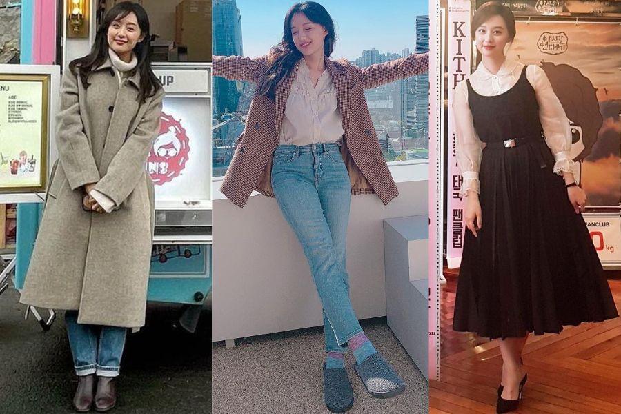 9 OOTD Kasual ala Kim Ji Won, Gaya yang Enak DIlihat!