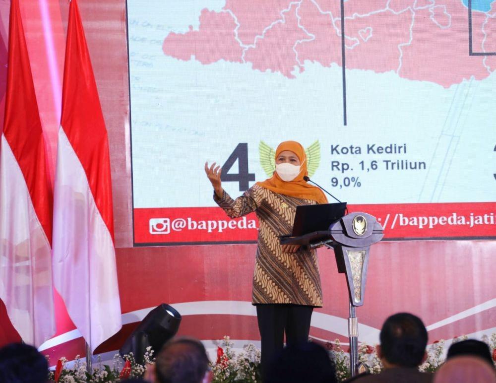 Khofifah Paparkan Prioritas Pembangunan Jatim di Musrenbang RKPD 2023