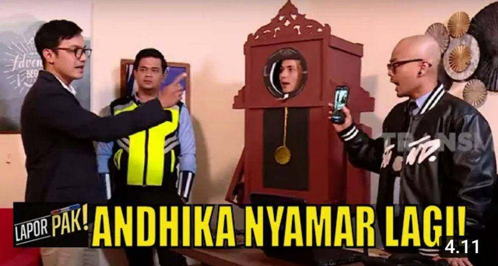 potret totalitas Andhika Pratama saat menyamar (youtube.com/TRANS7 OFFICIAL)