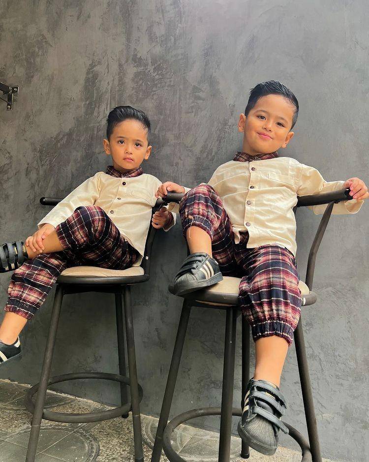 Ilustrasi baju lebaran anak (instagram.com/arka.arki)