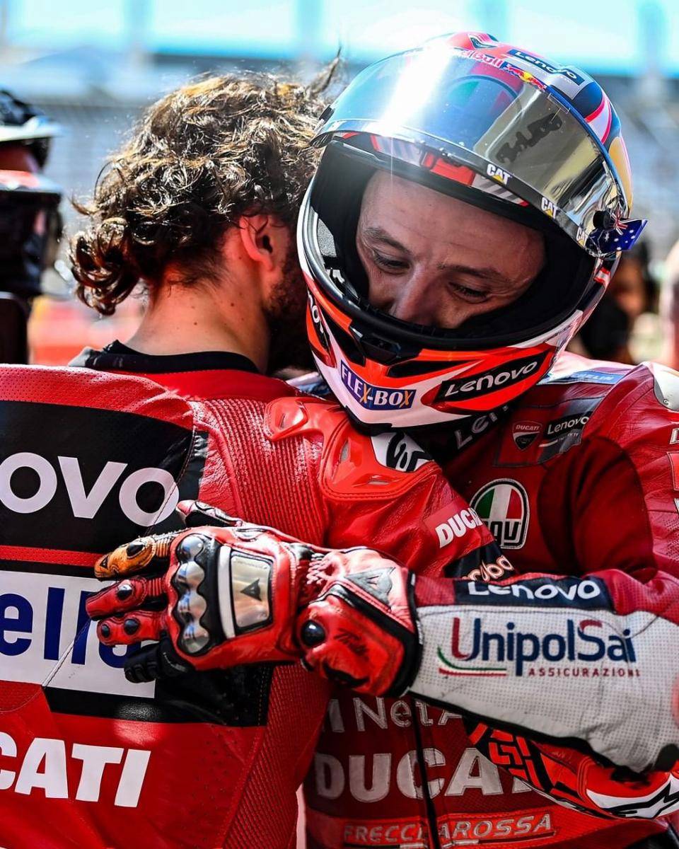 Francesco Bagnaia dan Jack Miller (instagram.com/ducaticorse)