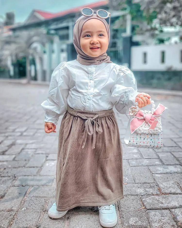Ilustrasi baju lebaran anak (instagram.com/ghassanishanum)