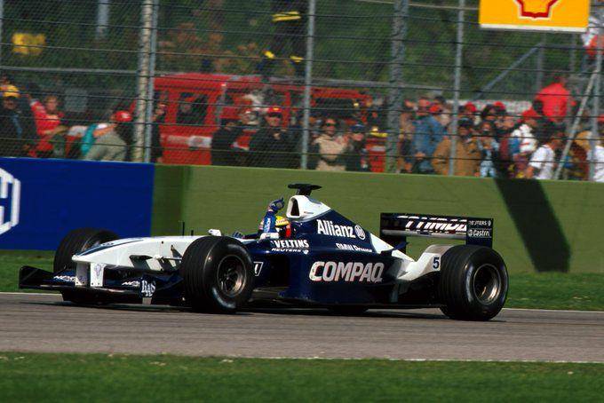 Ralf Schumacher menang pada GP San Marino 2001. (twitter.com/WilliamsRacing)