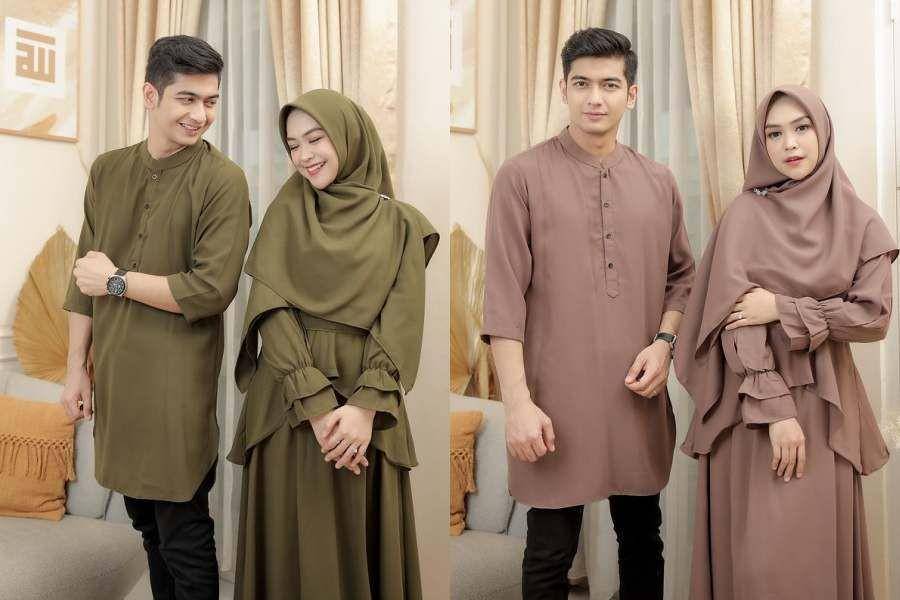 Ilustrasi baju lebaran couple (instagram.com/riaricis1795)