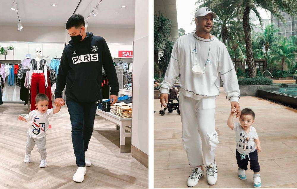 potret artis pria dan buah hatil (instagram.com/thereal_rezkyadhitya | instagram.com/airrumiakbar1453)