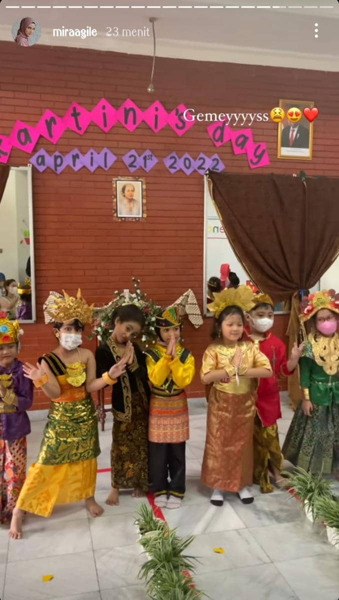 Potret Alana anak Munira Agile saat kartinian (Instagram.com/miraagile)