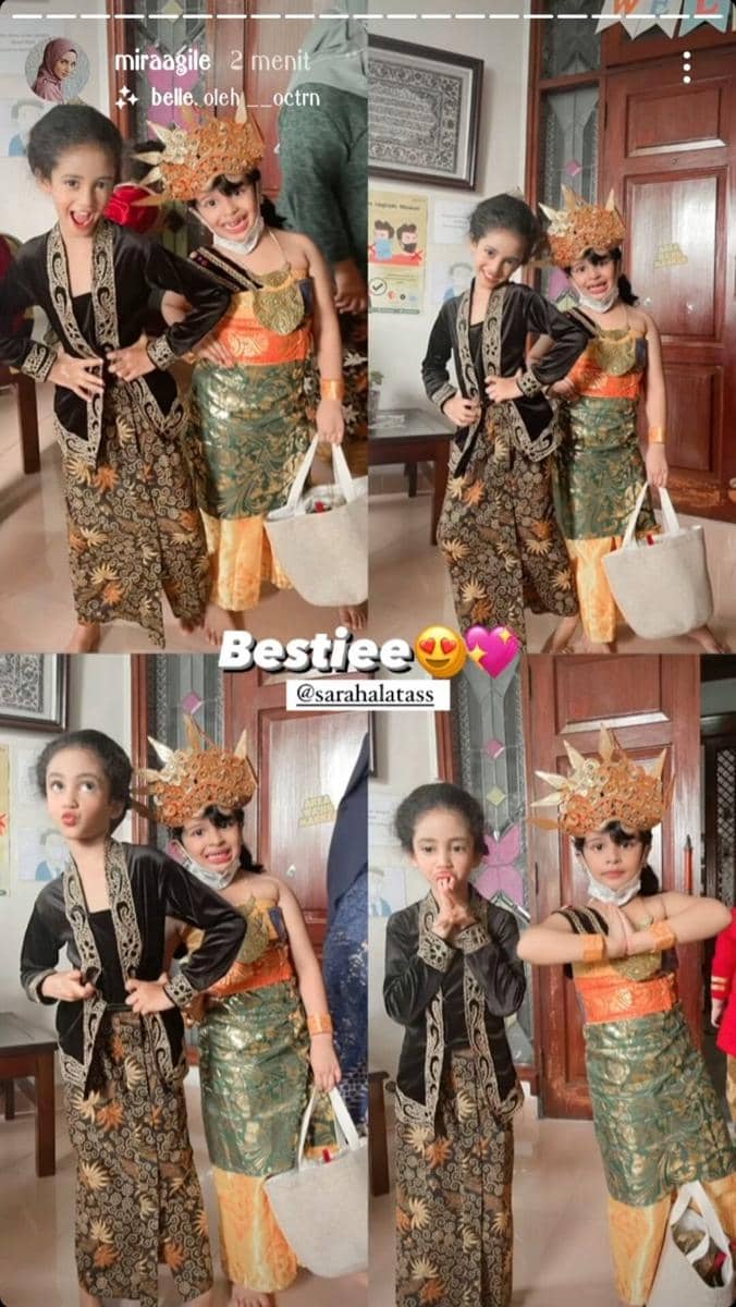 Potret Alana anak Munira Agile saat kartinian (Instagram.com/miraagile)