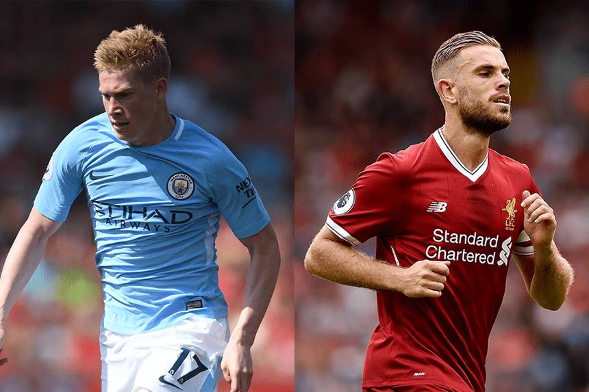 Kevin De Bruyne dan Jordan Henderson (premierleague.com)
