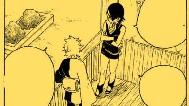 Mitsuki dan Sarada. (Dok. Shueisha/Boruto: Naruto Next Generations)
