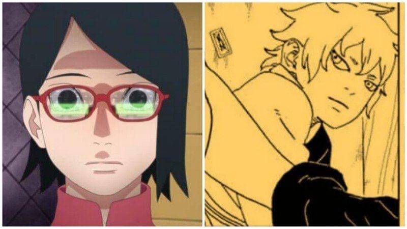 Sarada dan Mitsuki. (Dok. Shueisha/Boruto: Naruto Next Generations)