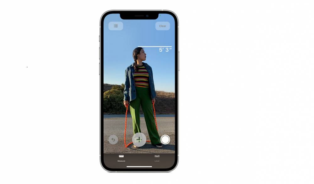 ilustrasi aplikasi Measure (support.apple.com)
