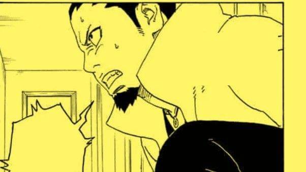 Shikamaru merasakan efek kekuatan Eida. (Dok. Shueisha/Boruto: Naruto Next Generations)