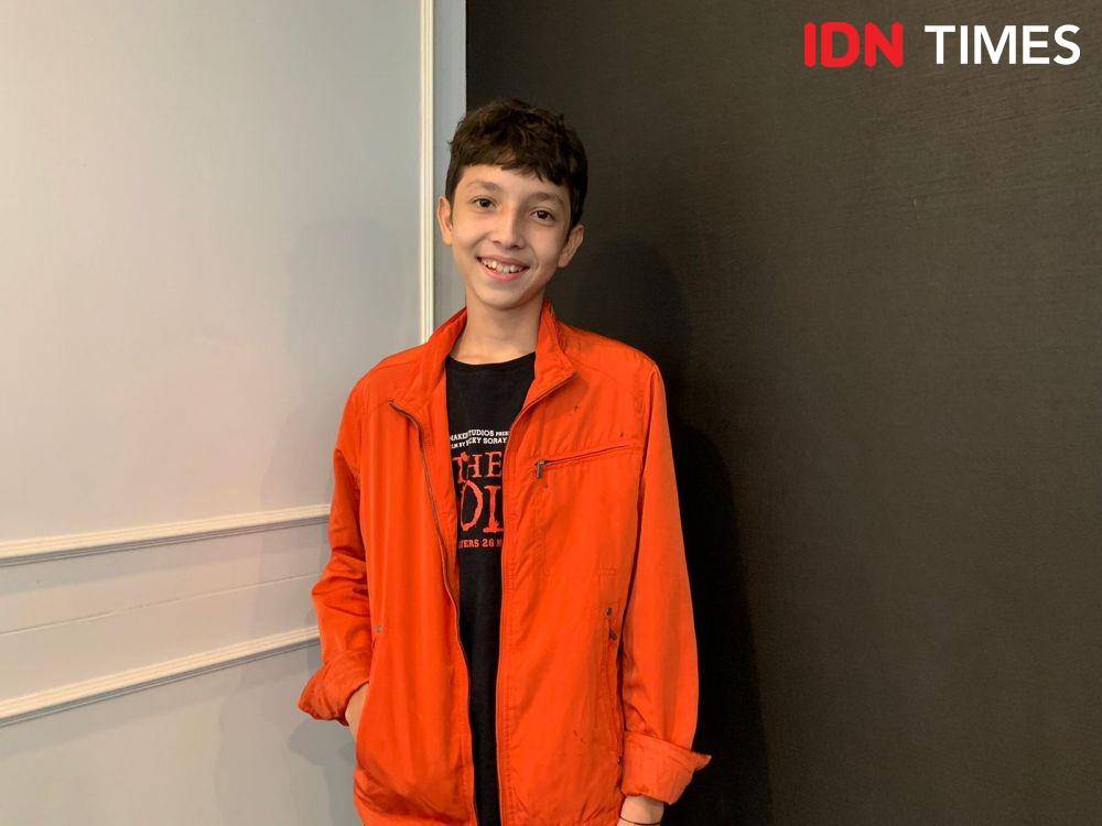 Cast Film "The Doll 3" mengunjungi Kantor IDN Media HQ pada Kamis (21/4/2022). (IDN Times/Zahrotustianah)