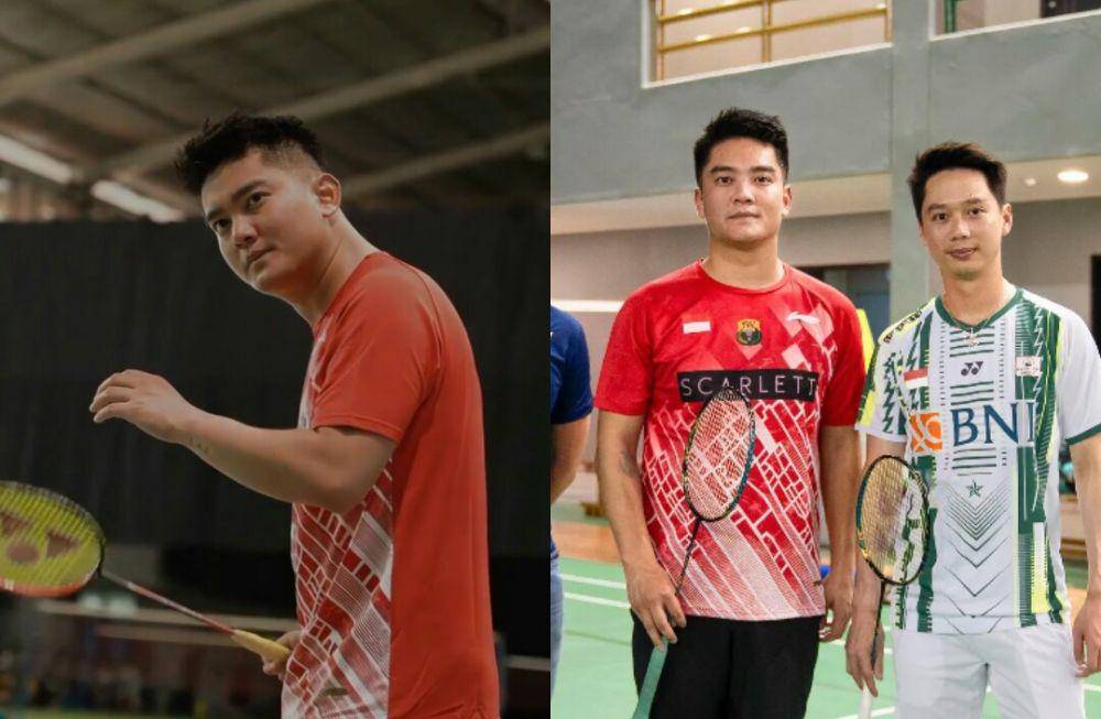 potret Boy William bermain badminton (instagram.com/boywilliam17)