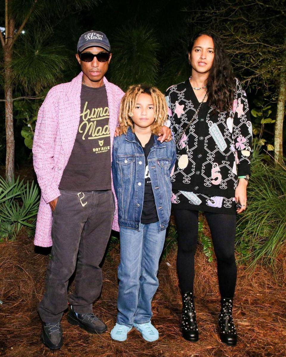 Pharrell Williams, Rocket Ayer Williams, Helen Lasichanh (dok. BFA/Matteo Prandoni)