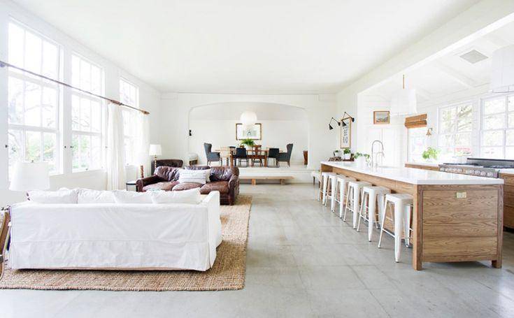 ilustrasi ruang tamu bertemakan farmhouse (pinterest.com/Home Design Lover)