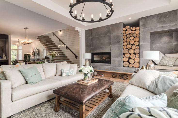 ilustrasi ruang tamu bertemakan farmhouse (pinterest.com/Home Design Lover)